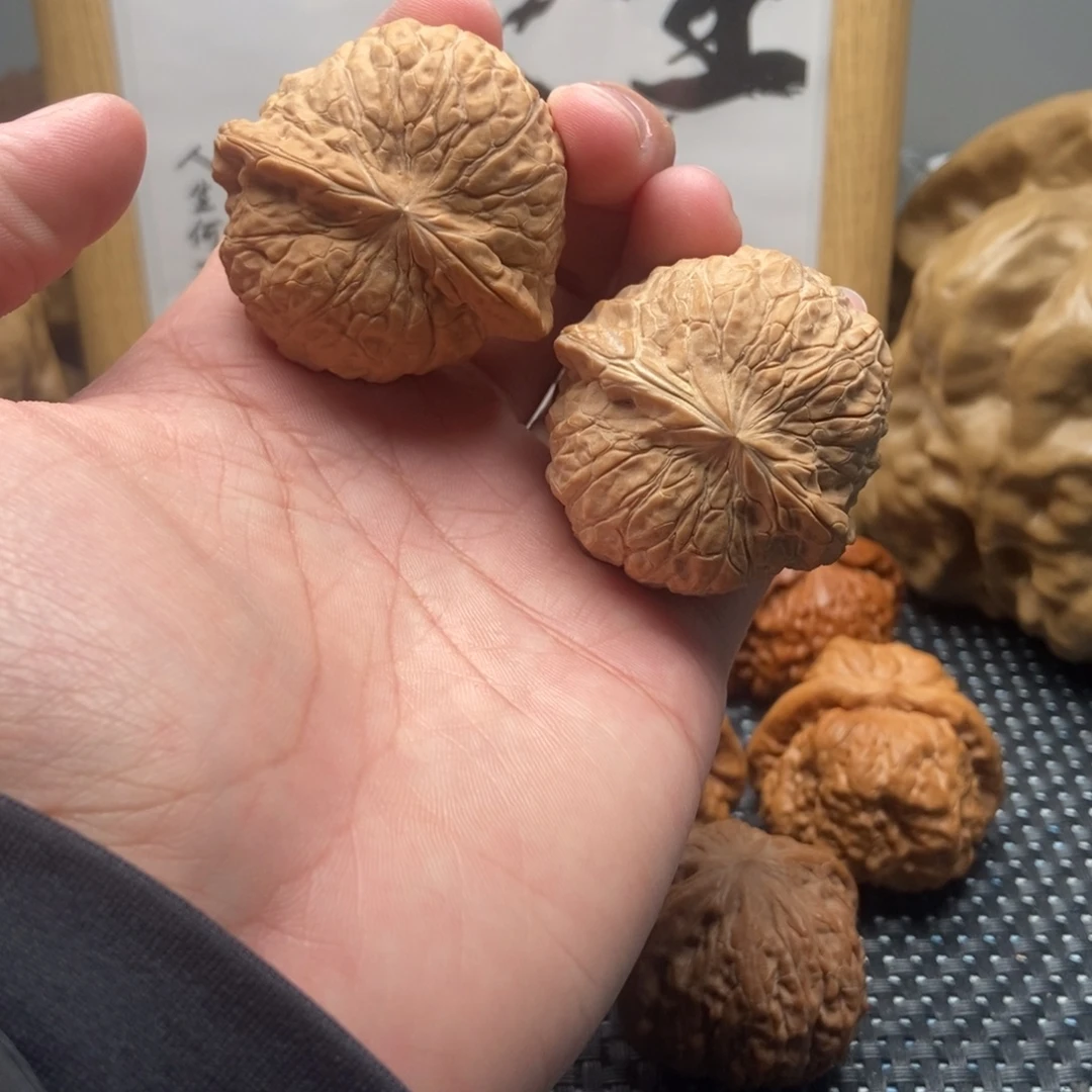 文玩核桃吊坠43南瓜饼（练手对）