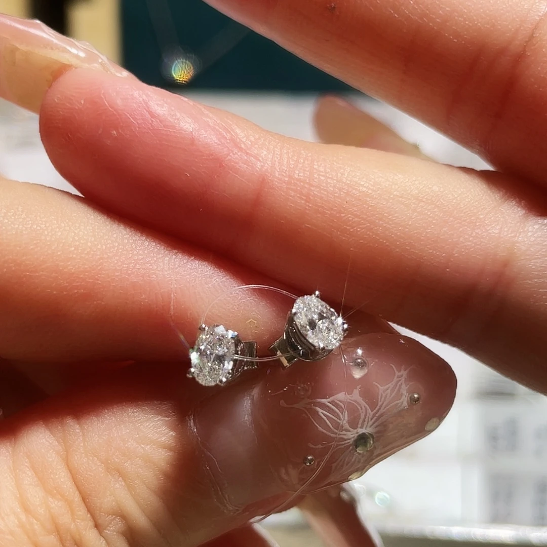 实验室培育钻石银S925镶嵌0.43