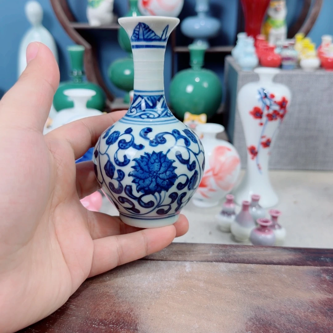 陶瓷手工小花器摆件