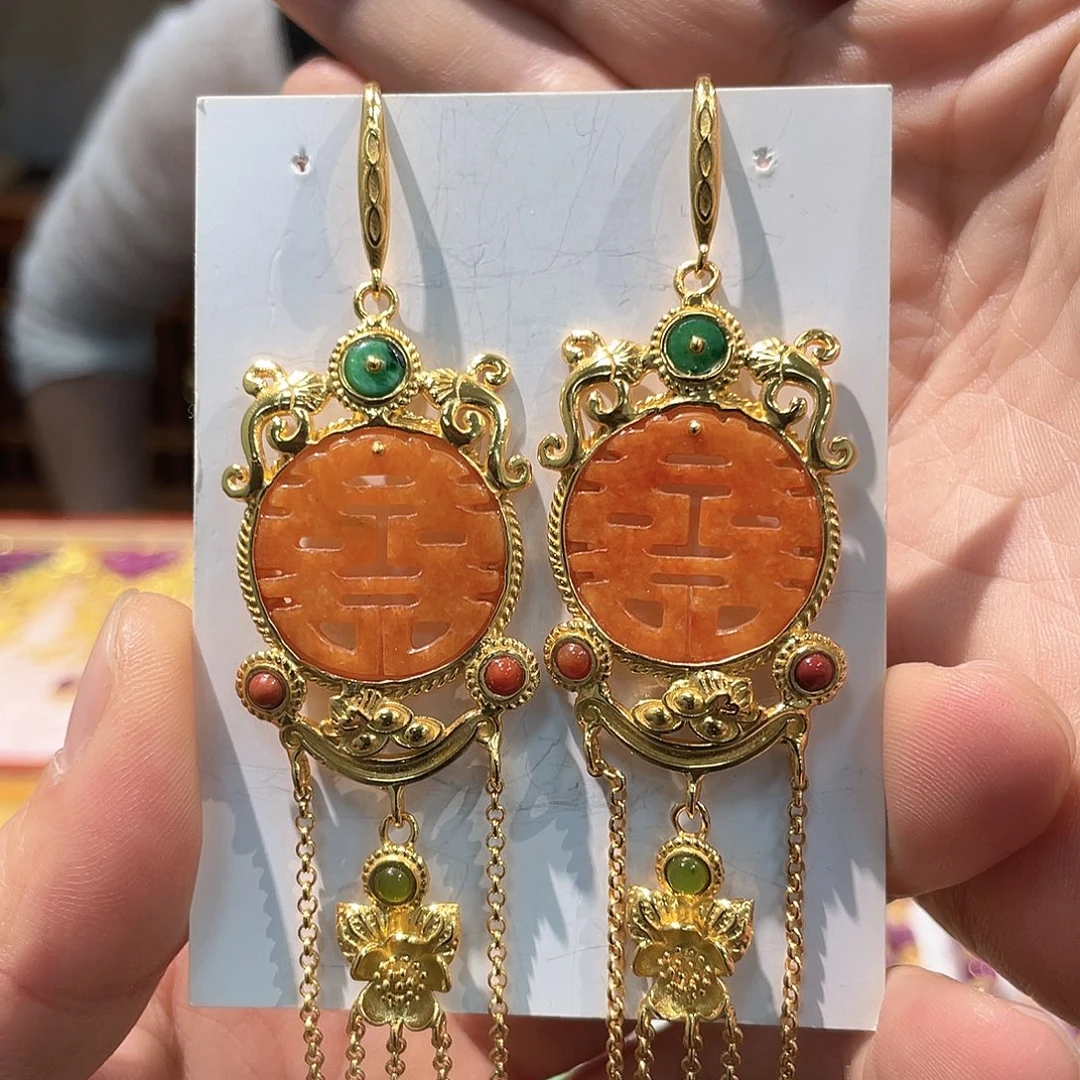 锦纶非金属耳坠耳饰