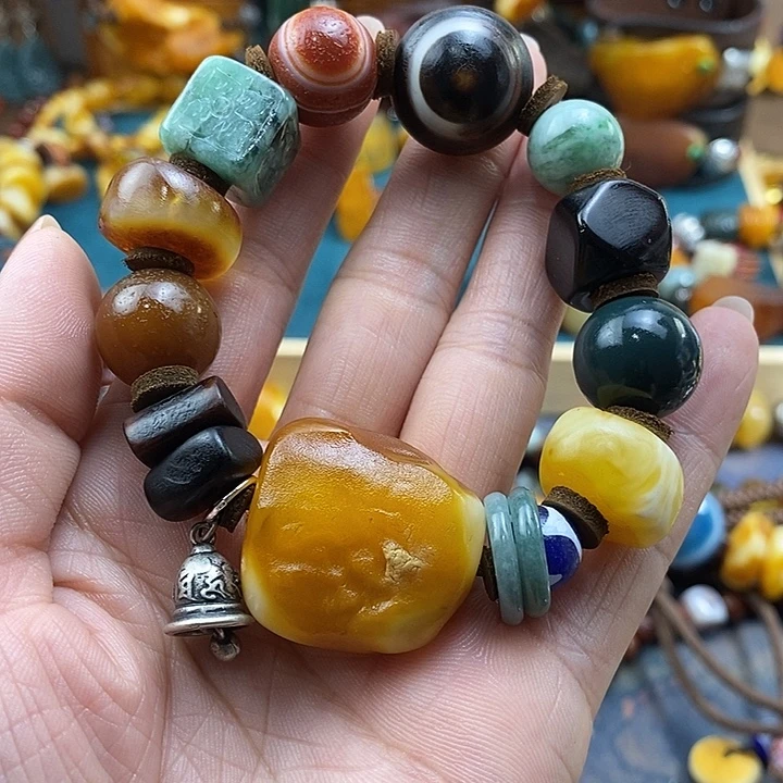 蜜蜡未镶嵌手串手串