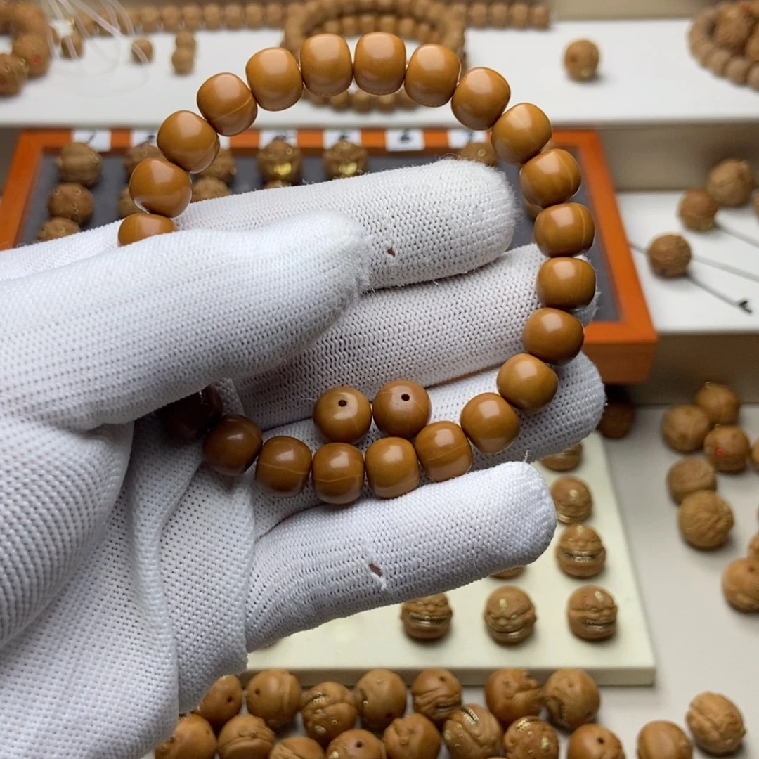 文玩核桃手串大*.猴头核桃老型手串