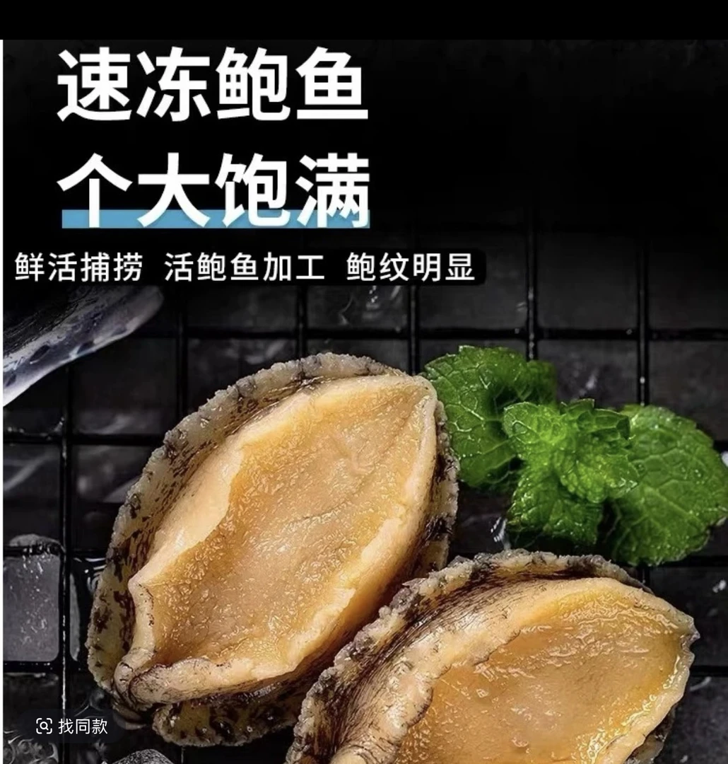AAA大号鲍鱼肉5厘米左右到手60只和36只去壳纯肉