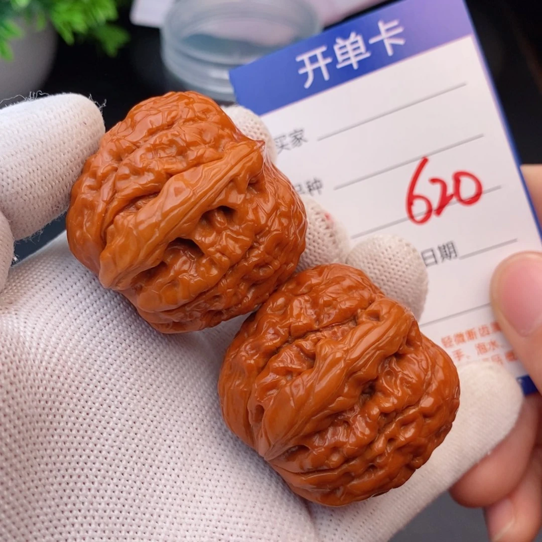 文玩核桃把件39甲骨文620