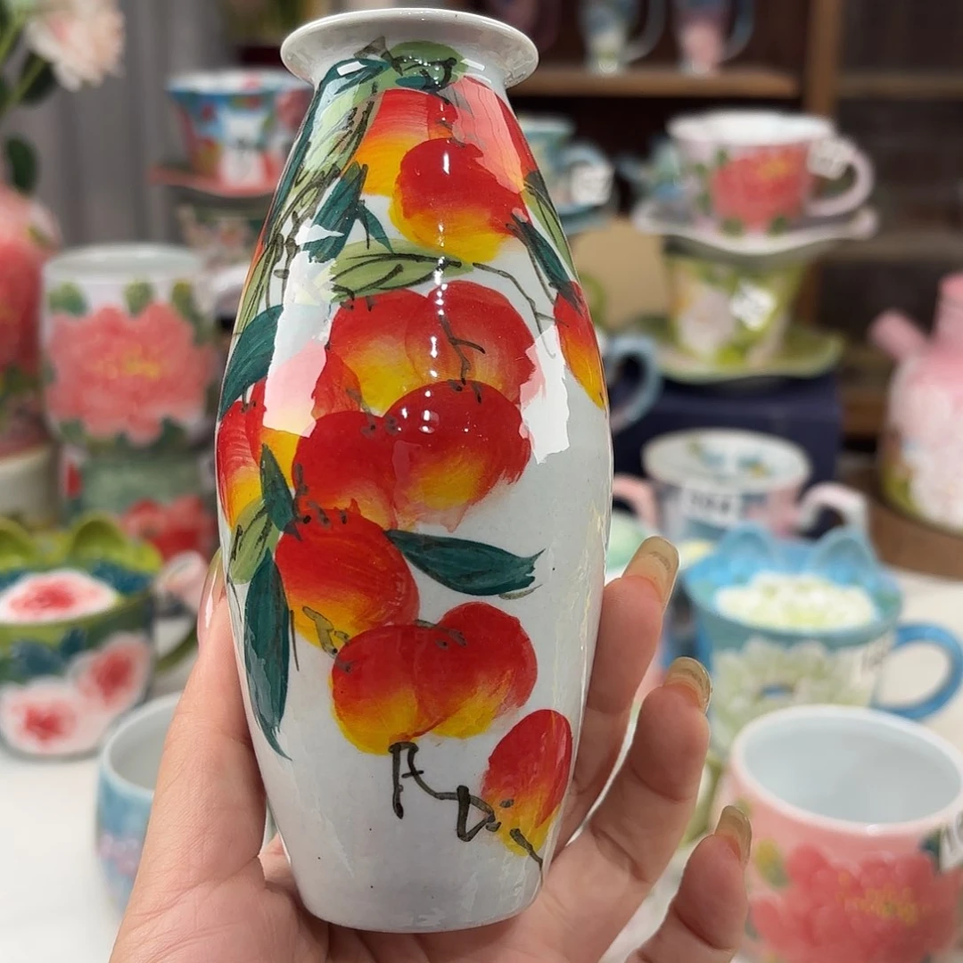 景德镇手绘高温釉下彩陶瓷茶具