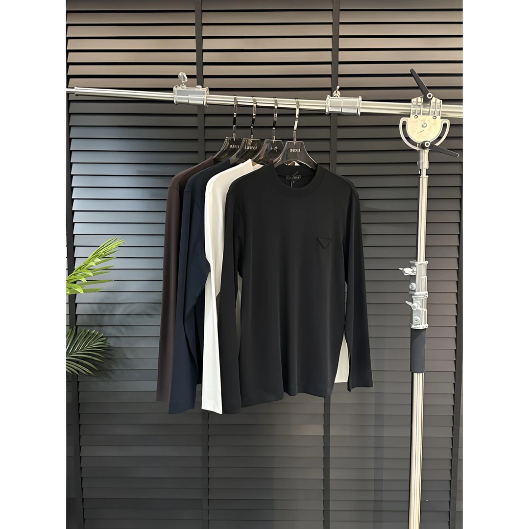 小野· 男装 | 爵派尔 秋季经典三角标净版长袖T恤515