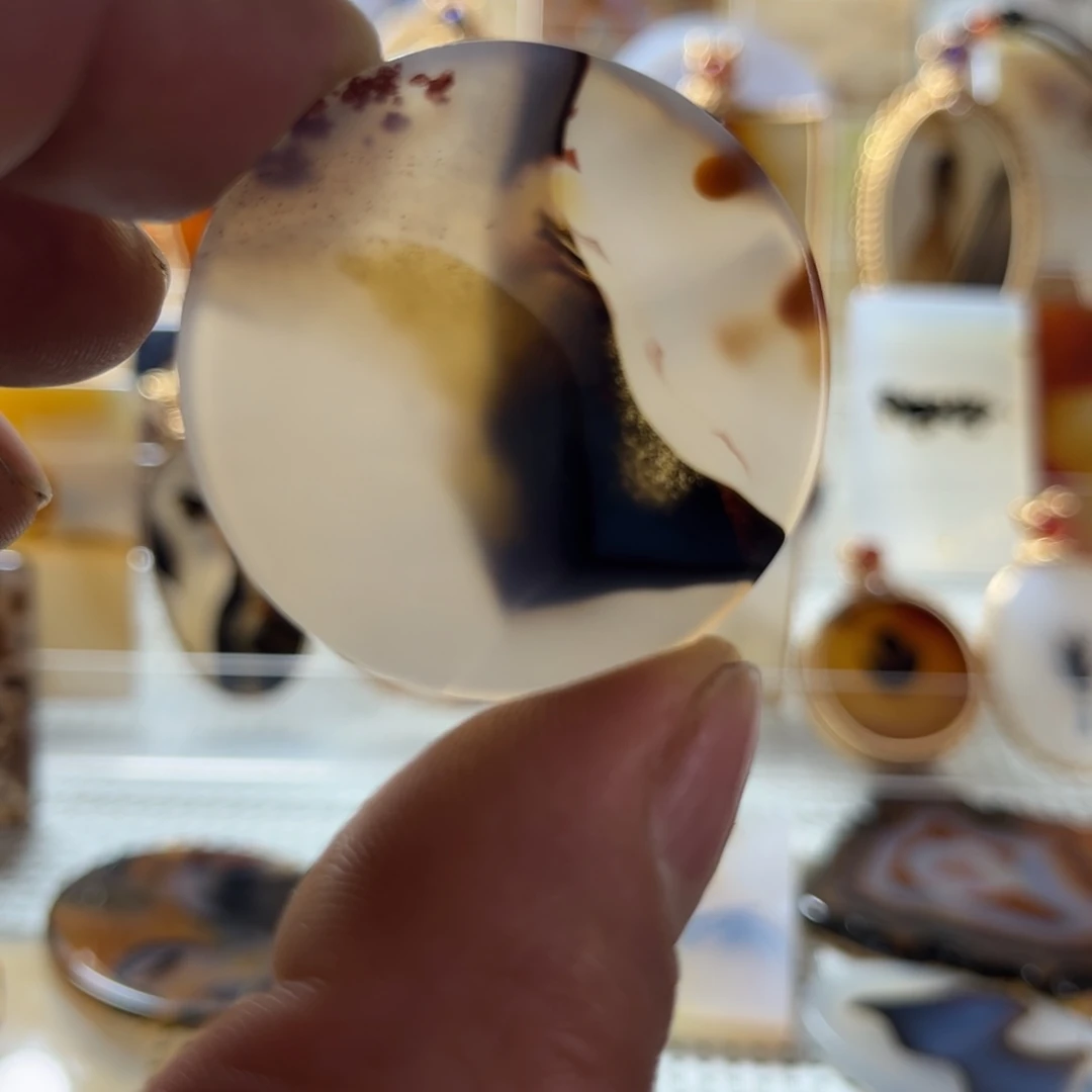 玛瑙/玉髓未镶嵌吊坠(不含链)