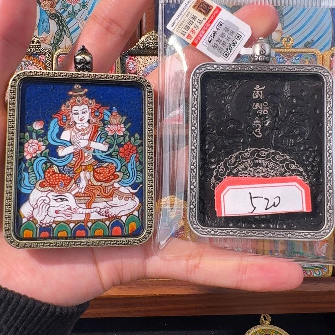 吊坠Ｇ普贤纯手绘热卡