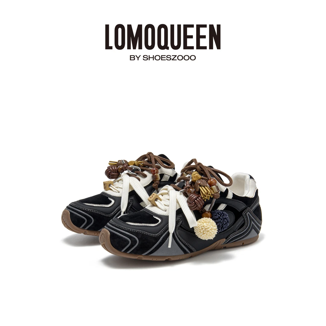 SHOESZOOO原创波嬉风时尚潮流芭蕾风优雅德训鞋运动鞋百搭复古