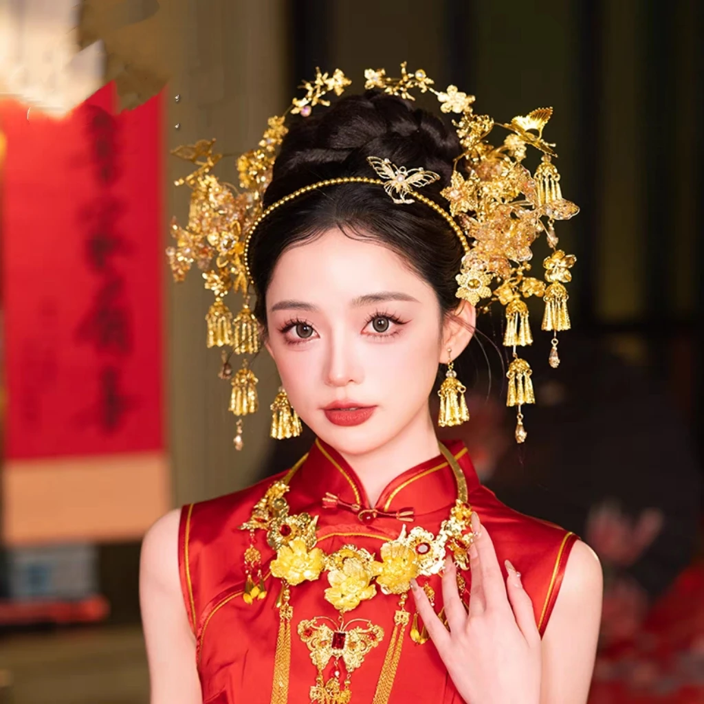 金色发箍新娘饰品555