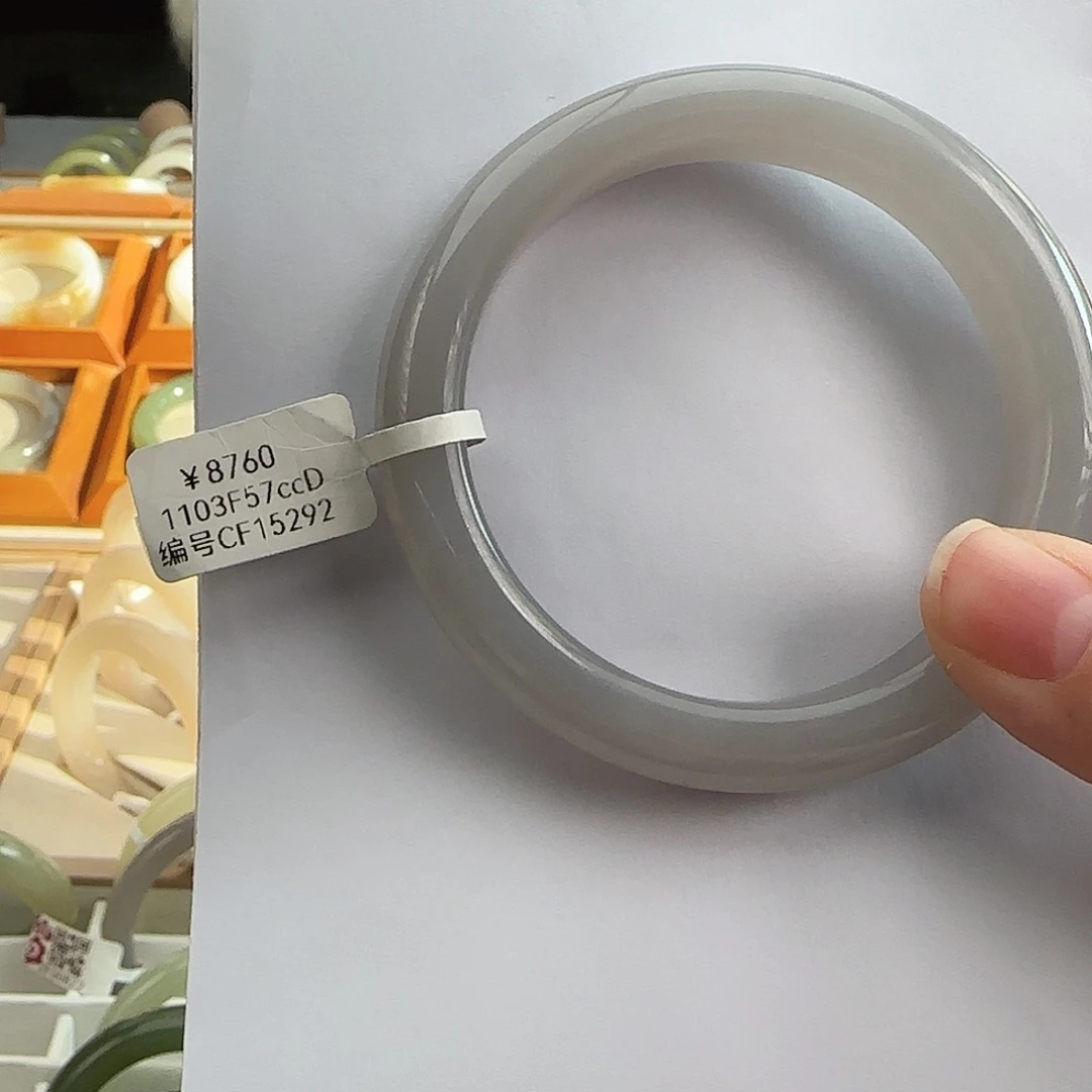 和田玉未镶嵌手镯59强烈推荐 紫罗兰