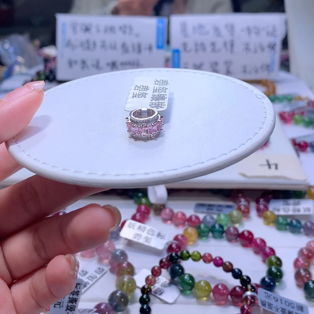 【闪购商品】碧玺手链银S925镶嵌-****）碧玺