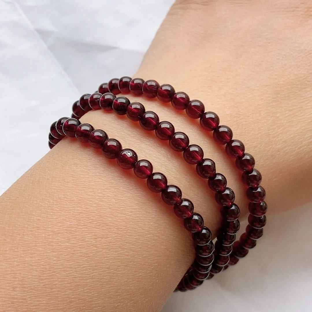 石榴石手链未镶嵌5.5福利