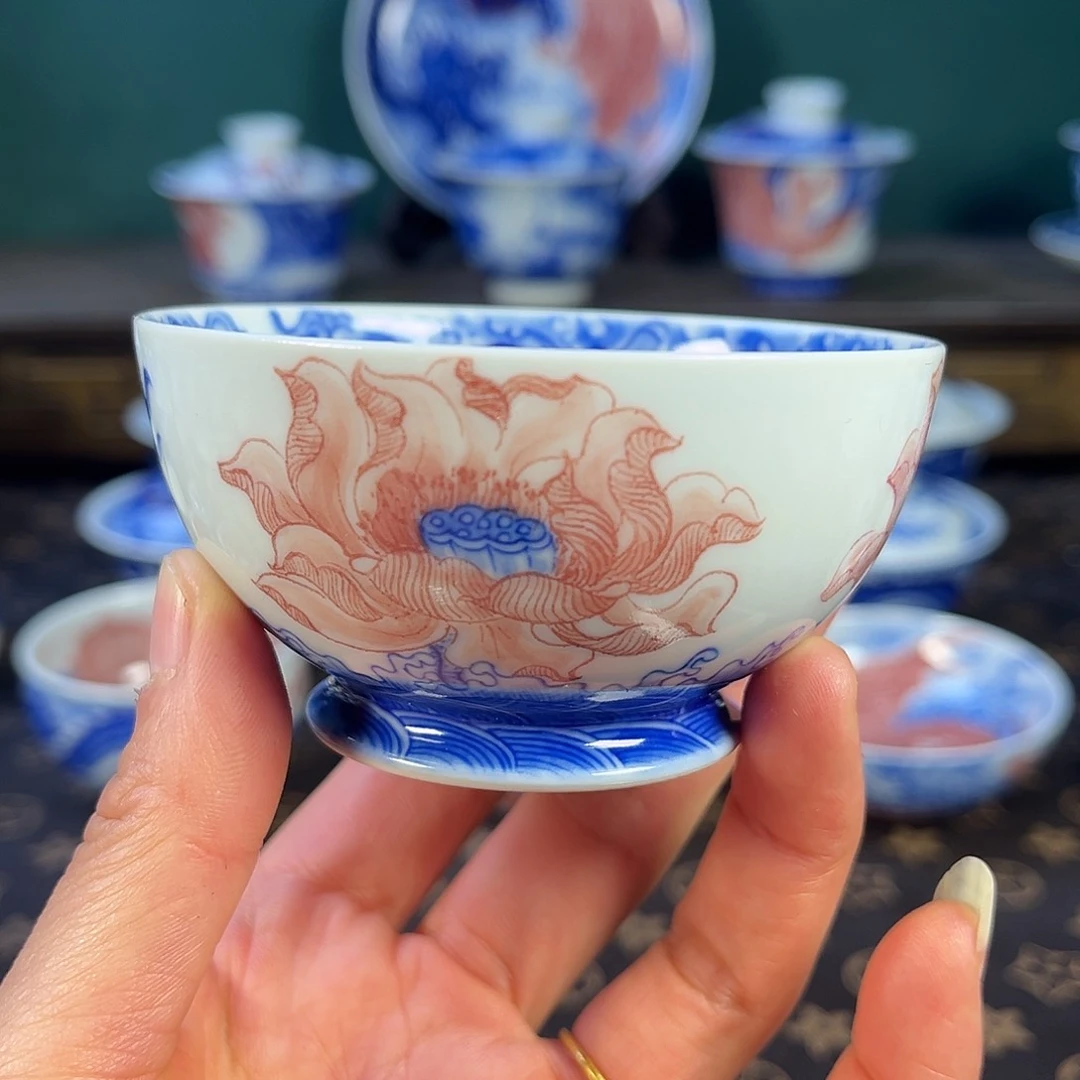 瓷片景德镇市自成堂手工手绘