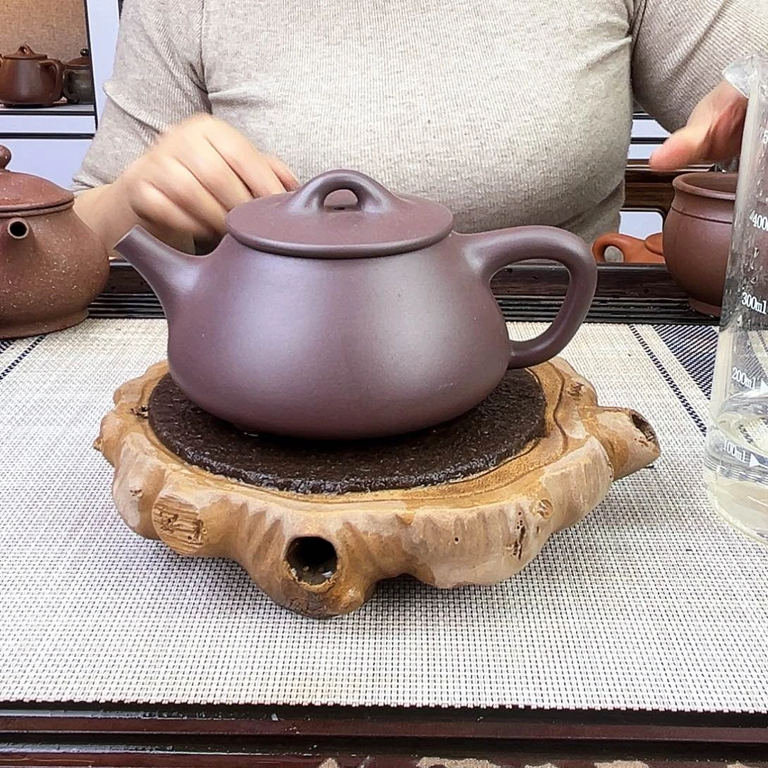 紫砂茶壶宜兴紫砂天青紫泥260c c