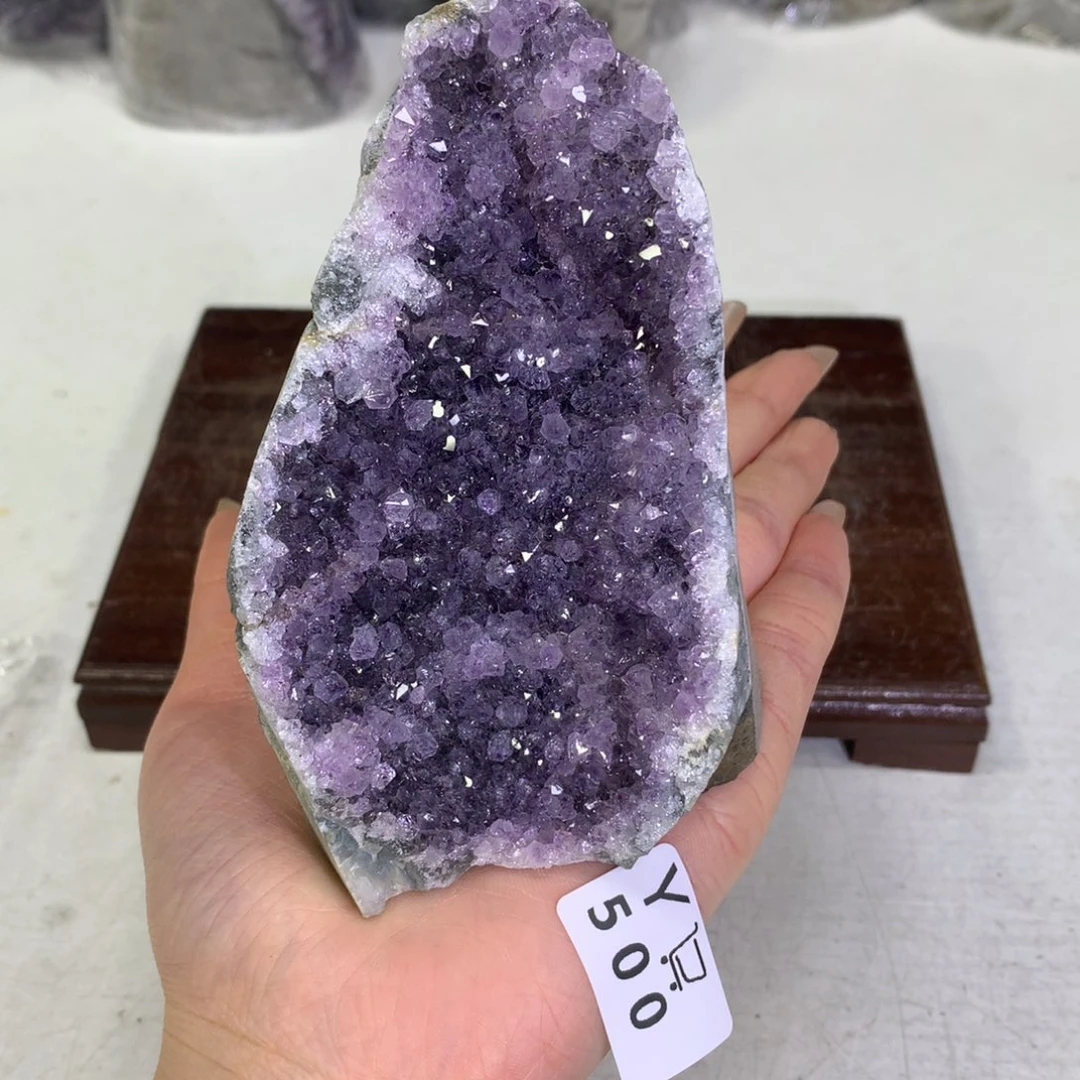 紫晶摆件未镶嵌水晶