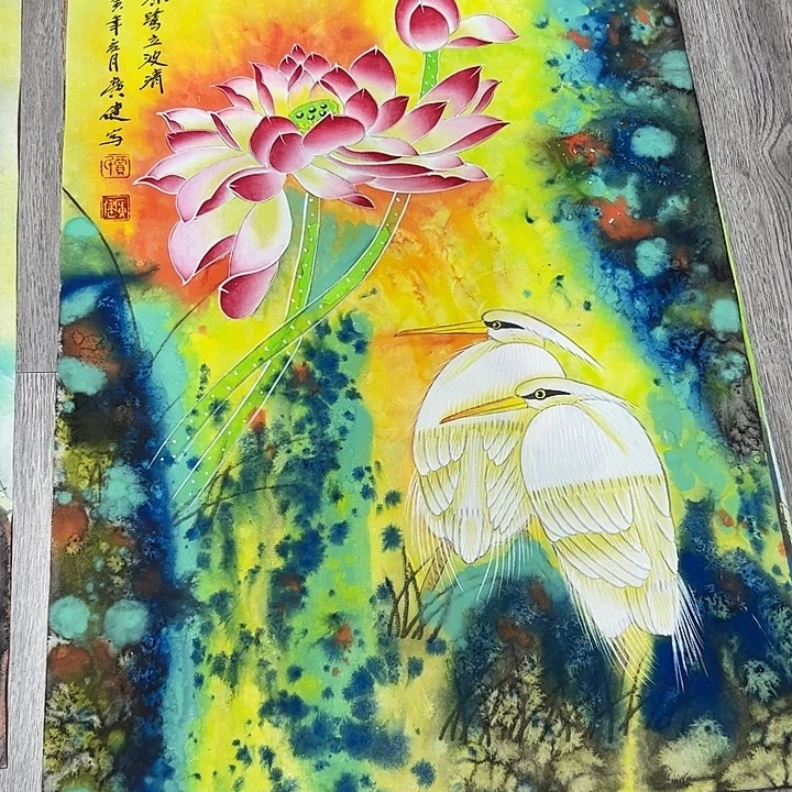 用***9国画手绘国画作品欣赏