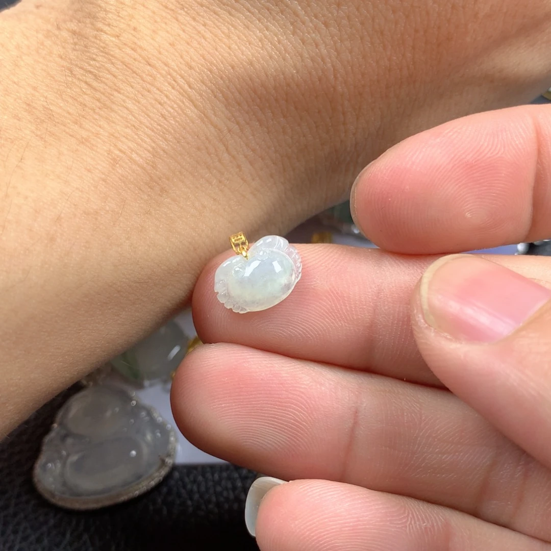 【闪购商品】翡翠颈饰18K金镶嵌糖*翡翠