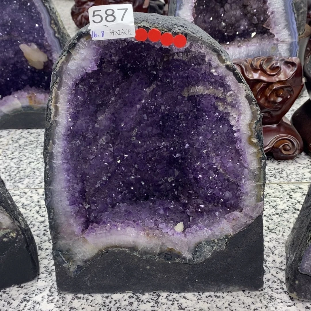 未镶嵌紫晶珠宝半成品587