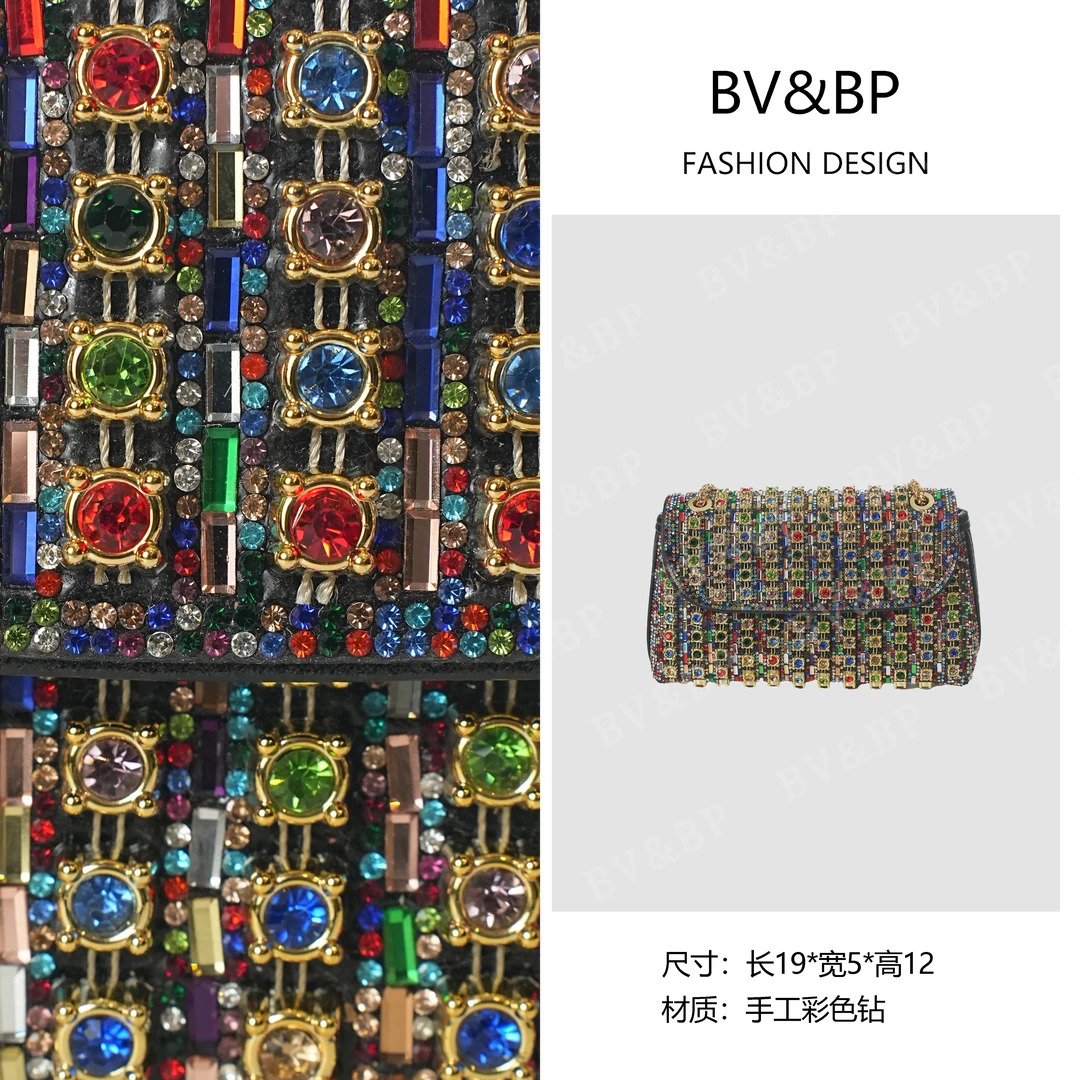 BV&BP· 原创设计 真皮高定单肩斜跨包  KF66008-金色