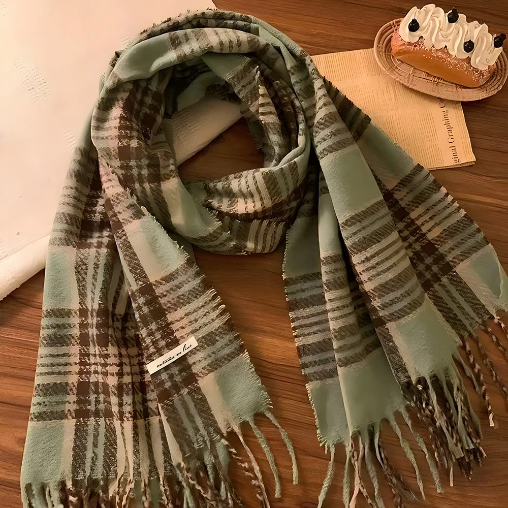 ICH MODE墨绿围巾