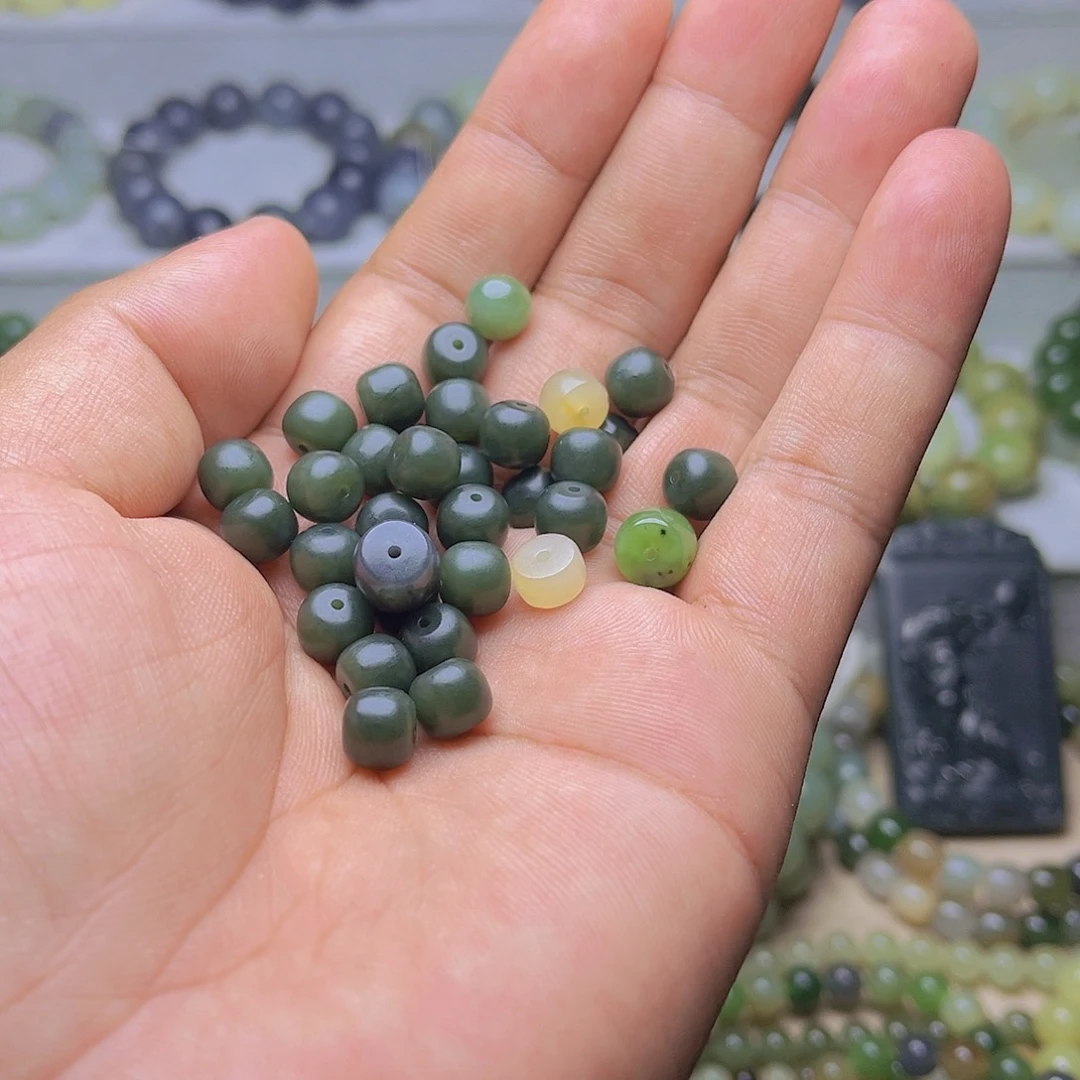 手串未镶嵌和田玉红*