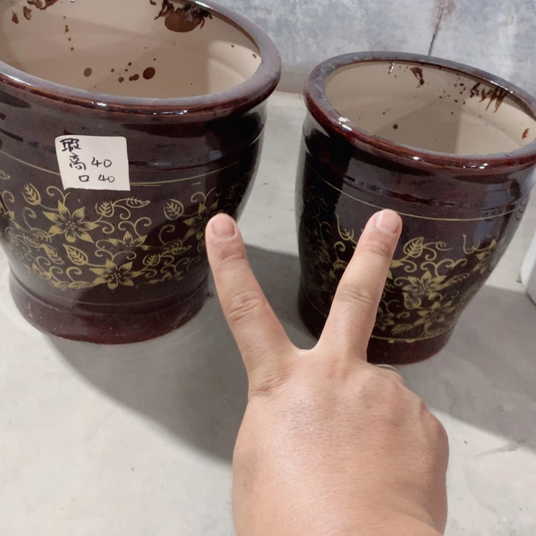 【闪购商品】陶瓷花盆默认瑕疵