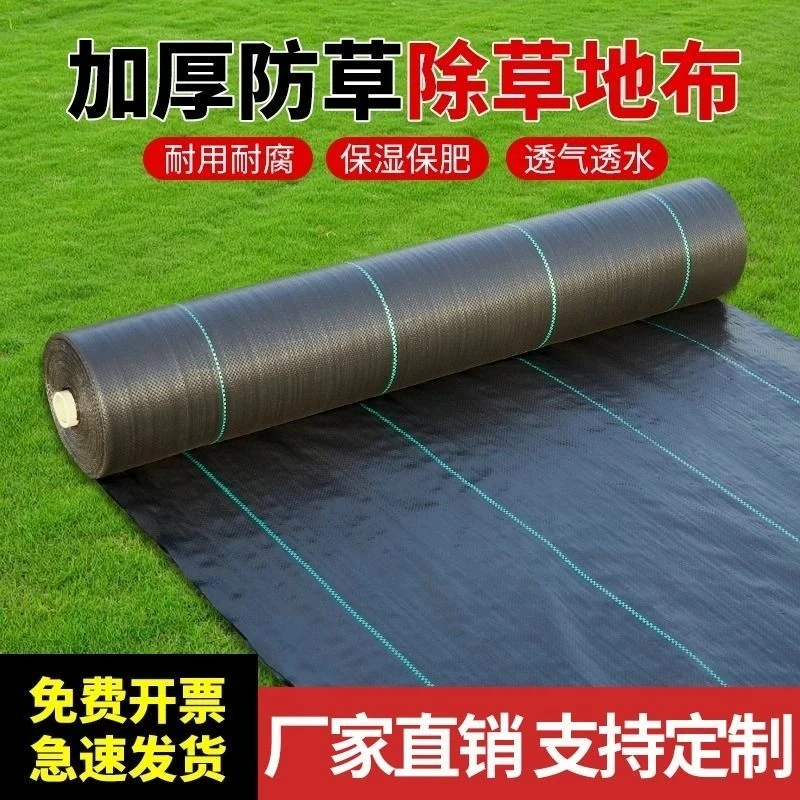 新型材质防草布除草布批发农用果园园艺果树遮草透水地布透气加厚