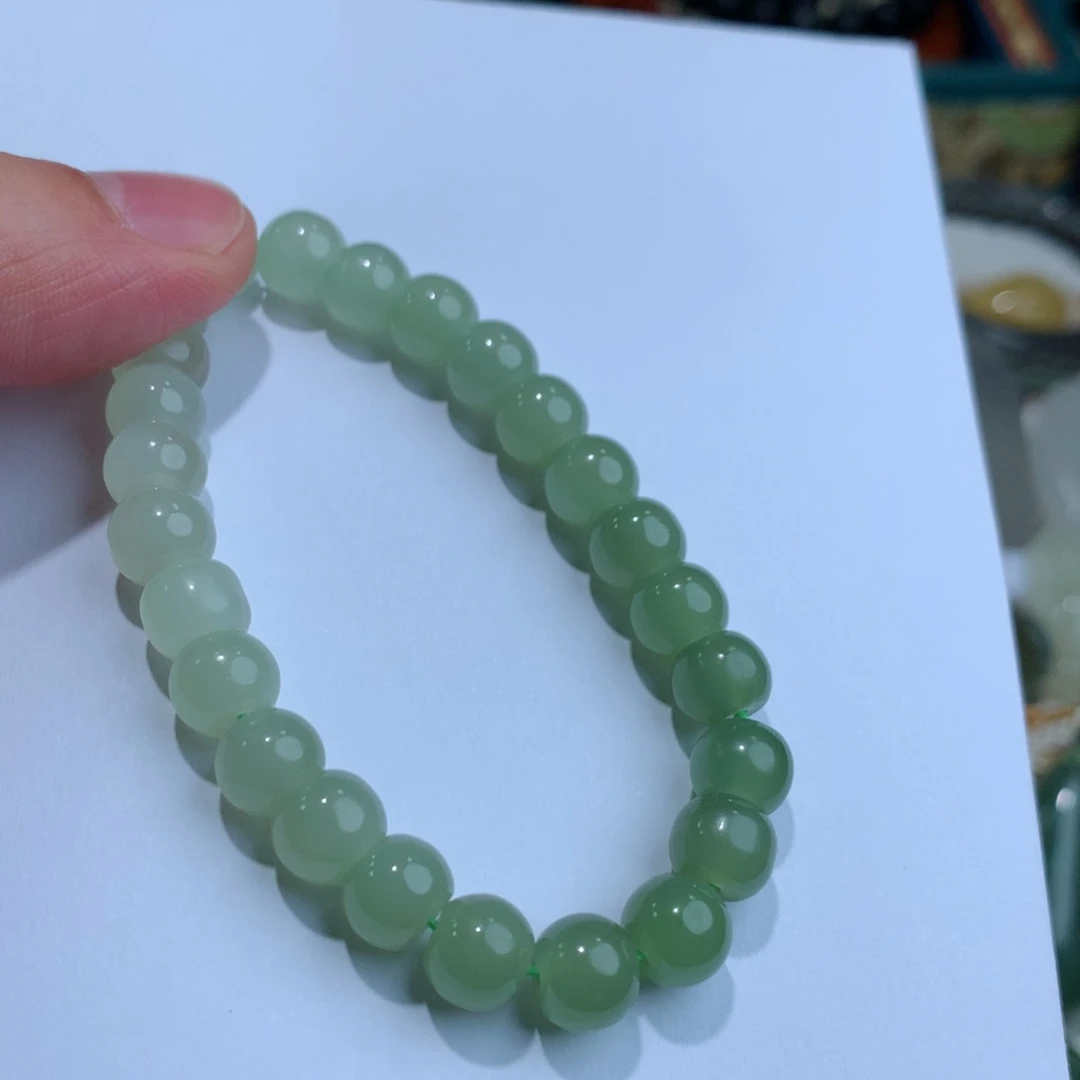 和田玉手链未镶嵌知***…