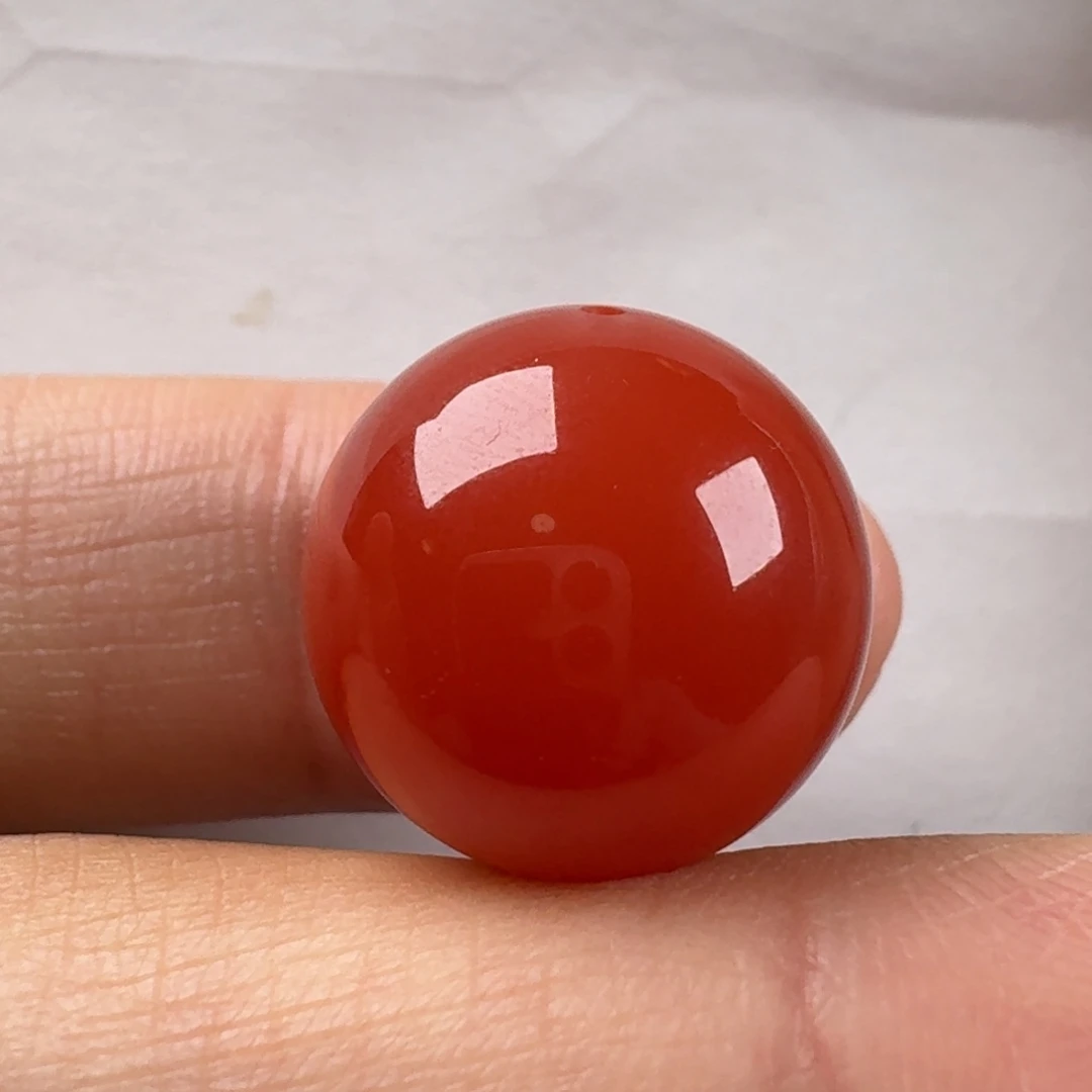 H***任南红玛瑙未镶嵌圆珠16.9