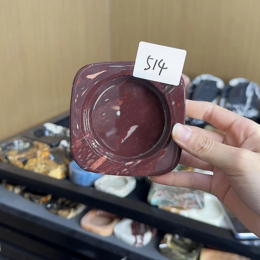 石材514 宝紫烟灰缸