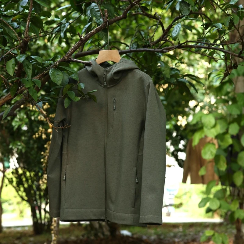 高奢意式猛货！秋冬运动户外情侣保暖机能抓绒连帽夹克加绒外套