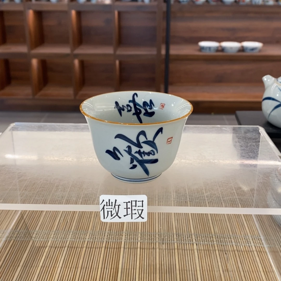 釉下彩老陶泥手工绘制