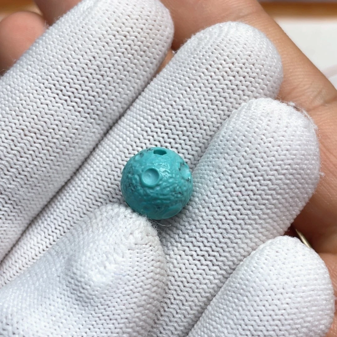 绿松石未镶嵌月球珠