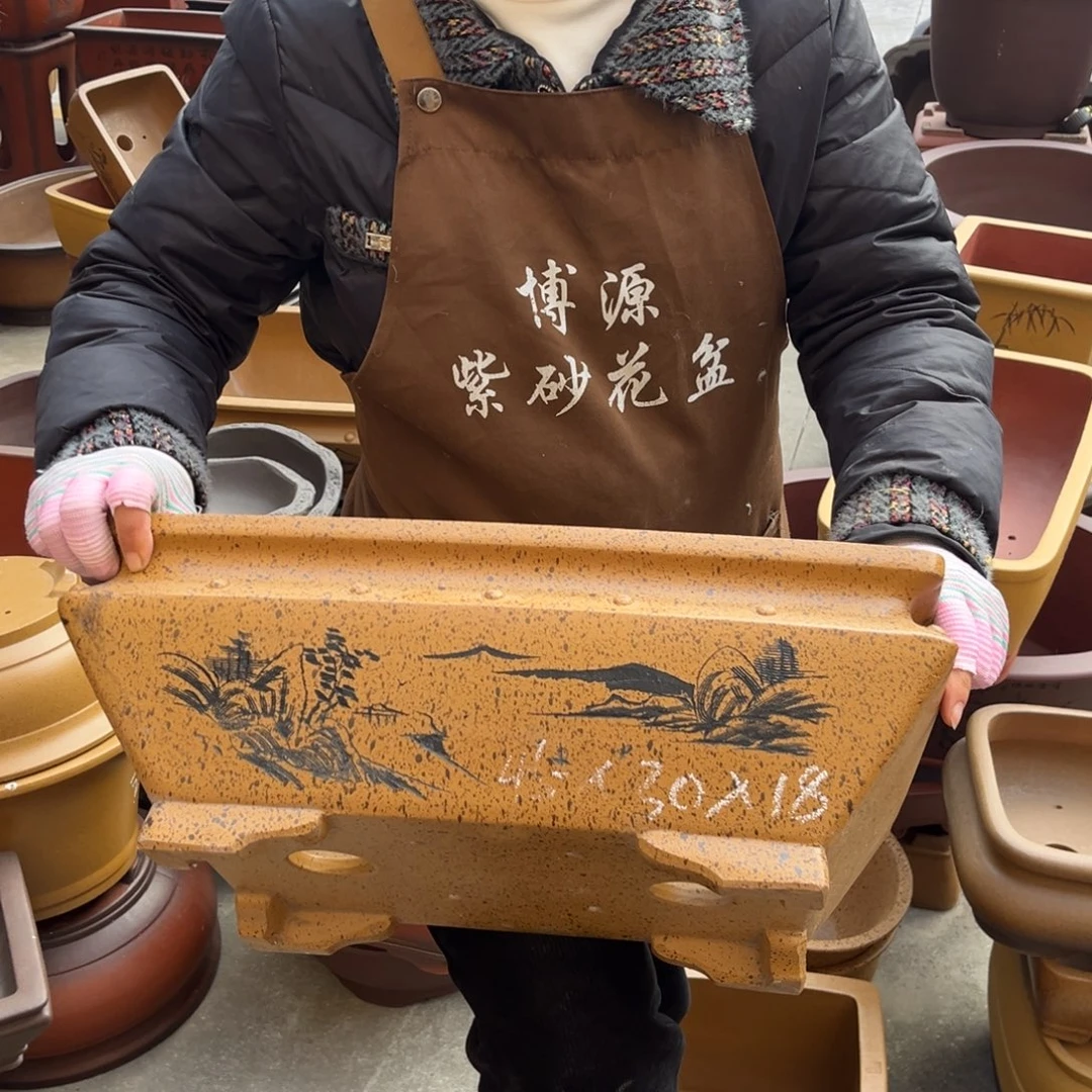 紫砂花盆盆景艺术