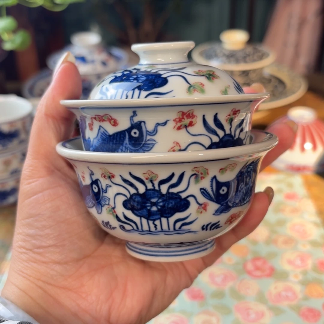 孤品福利青花手绘套组