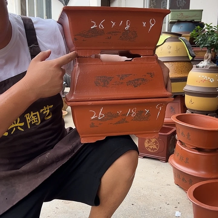 紫砂花盆紫砂花盆