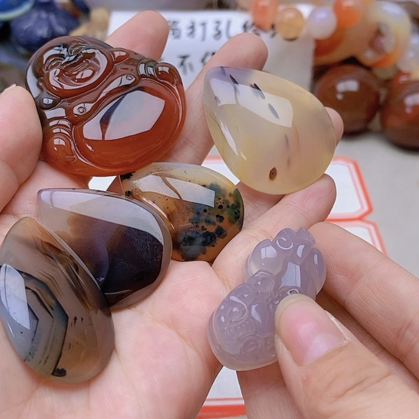 【闪购商品】未镶嵌玛瑙/玉髓珠宝半成品妙*