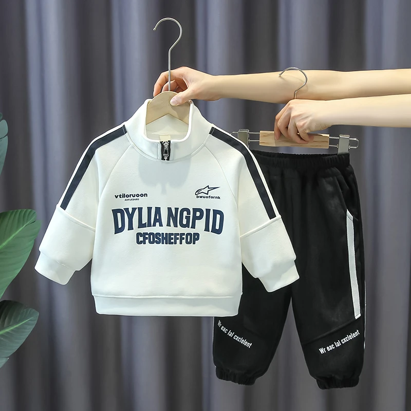 童装男童套装春季痞帅儿童时髦炸街运动潮装宝宝春秋款洋气两件套
