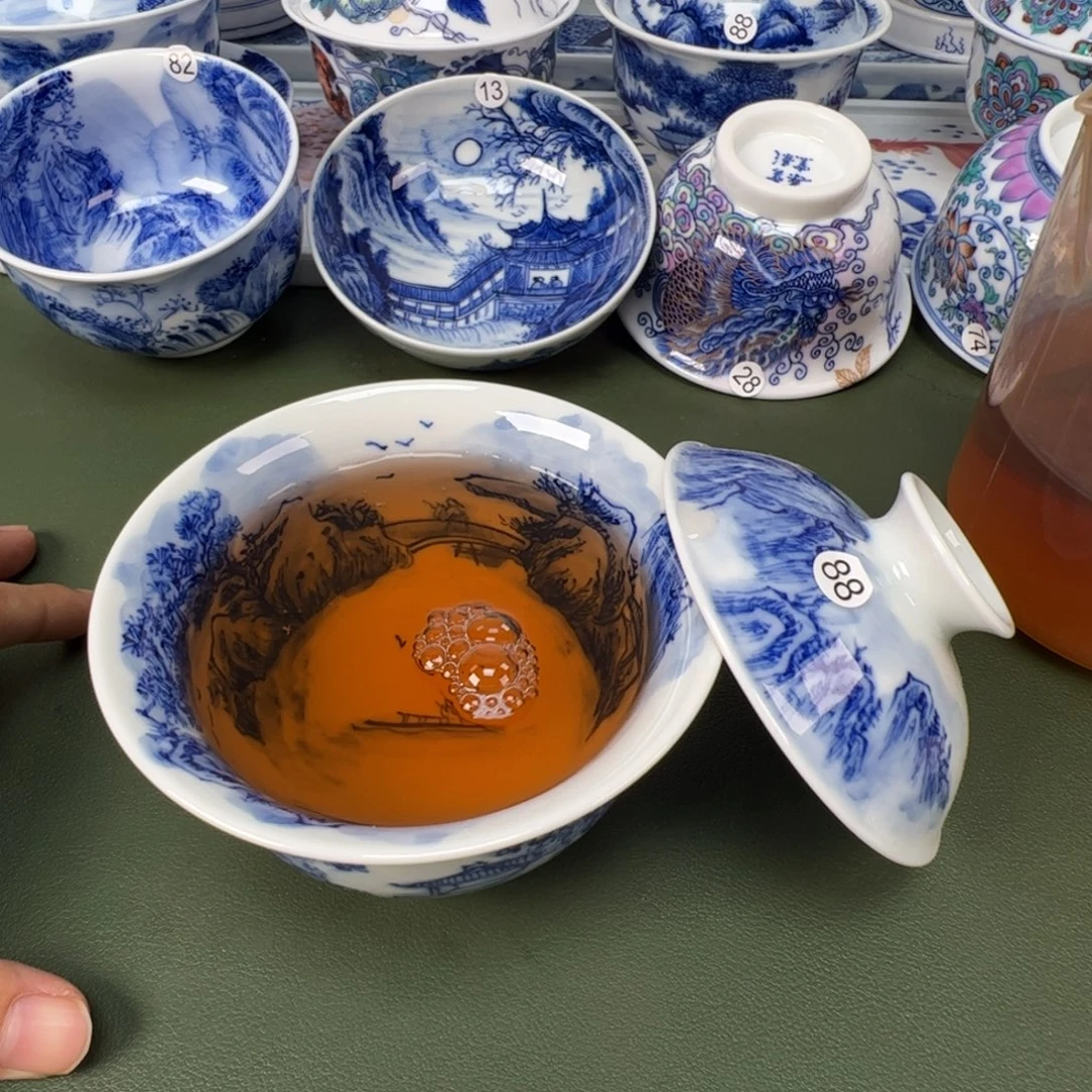 景德镇纯手工纯手绘茶具木木88