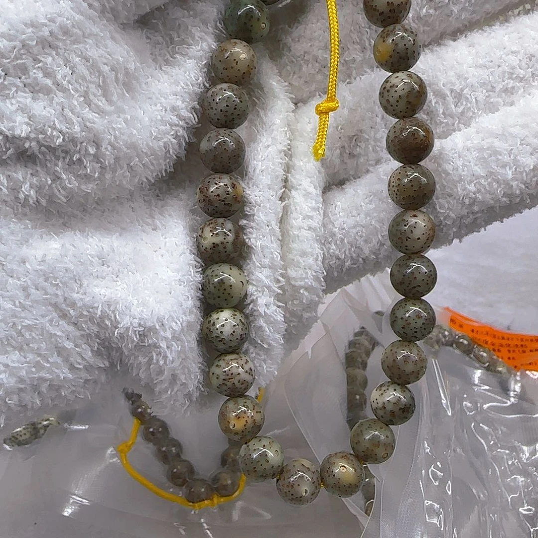 星月菩提手串12殿堂火烧黑星月菩提9圆手持