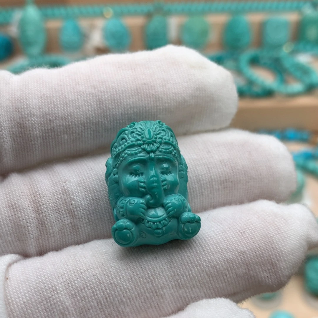 绿松石未镶嵌珠宝奇石16mm