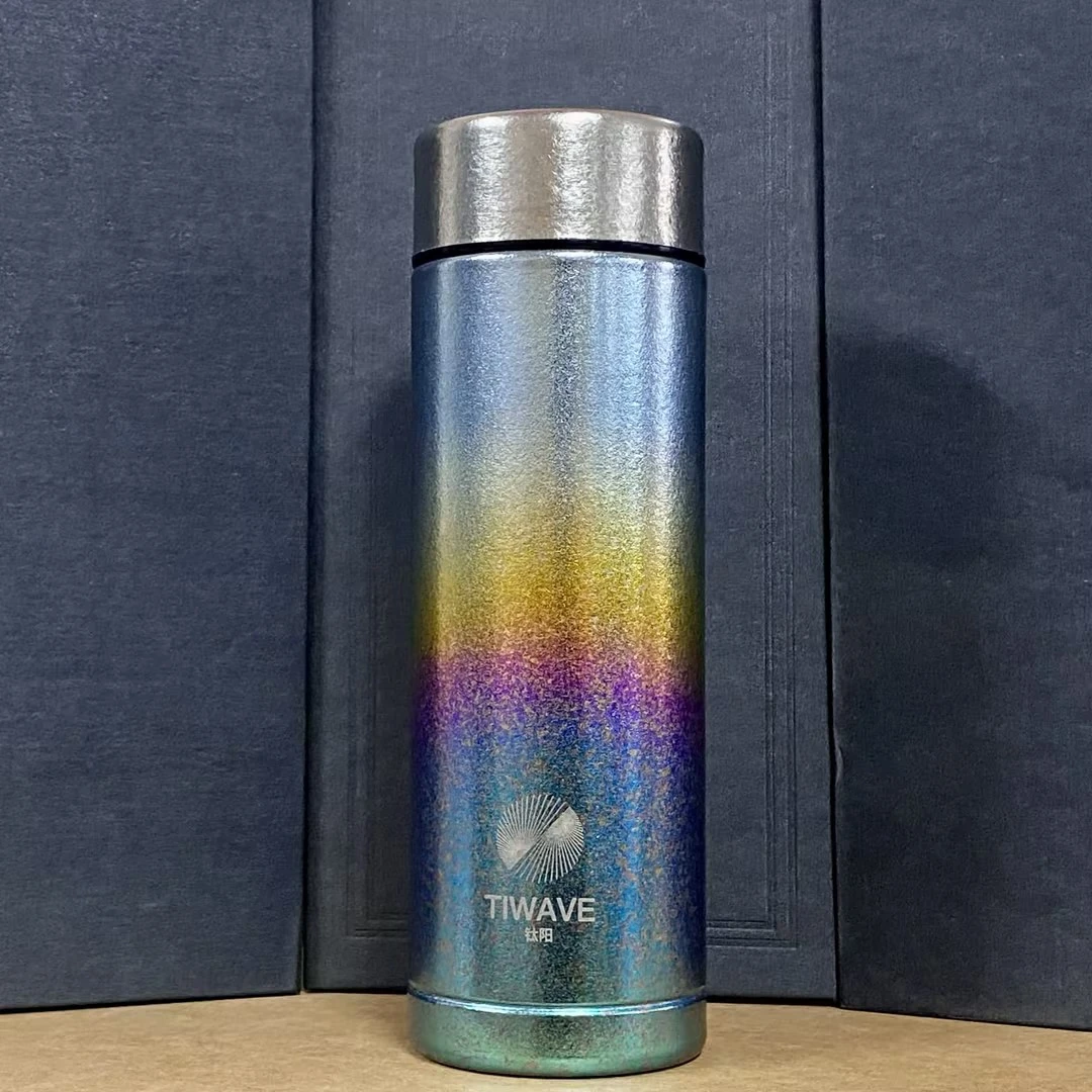 TIWAVE/钛阳【原装正品】双层纯钛300ml炫彩直杯小冰花-013457车载