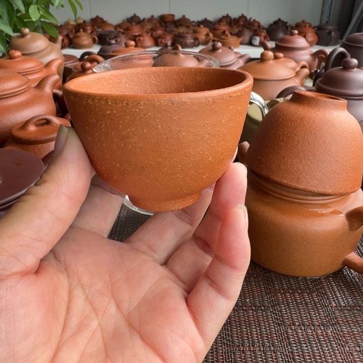 紫砂茶杯将坡杯子100cc