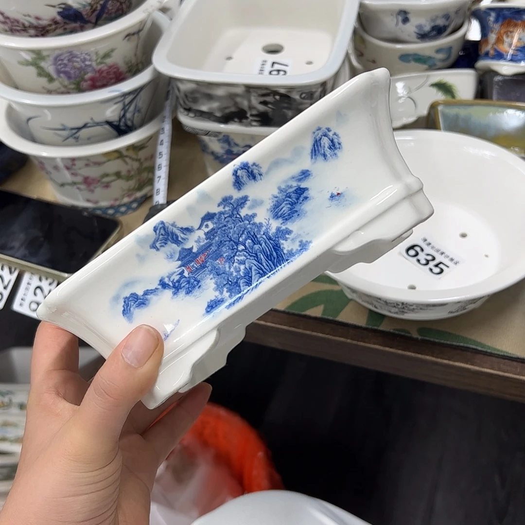 紫砂花盆763号瑕疵18/15/6cm