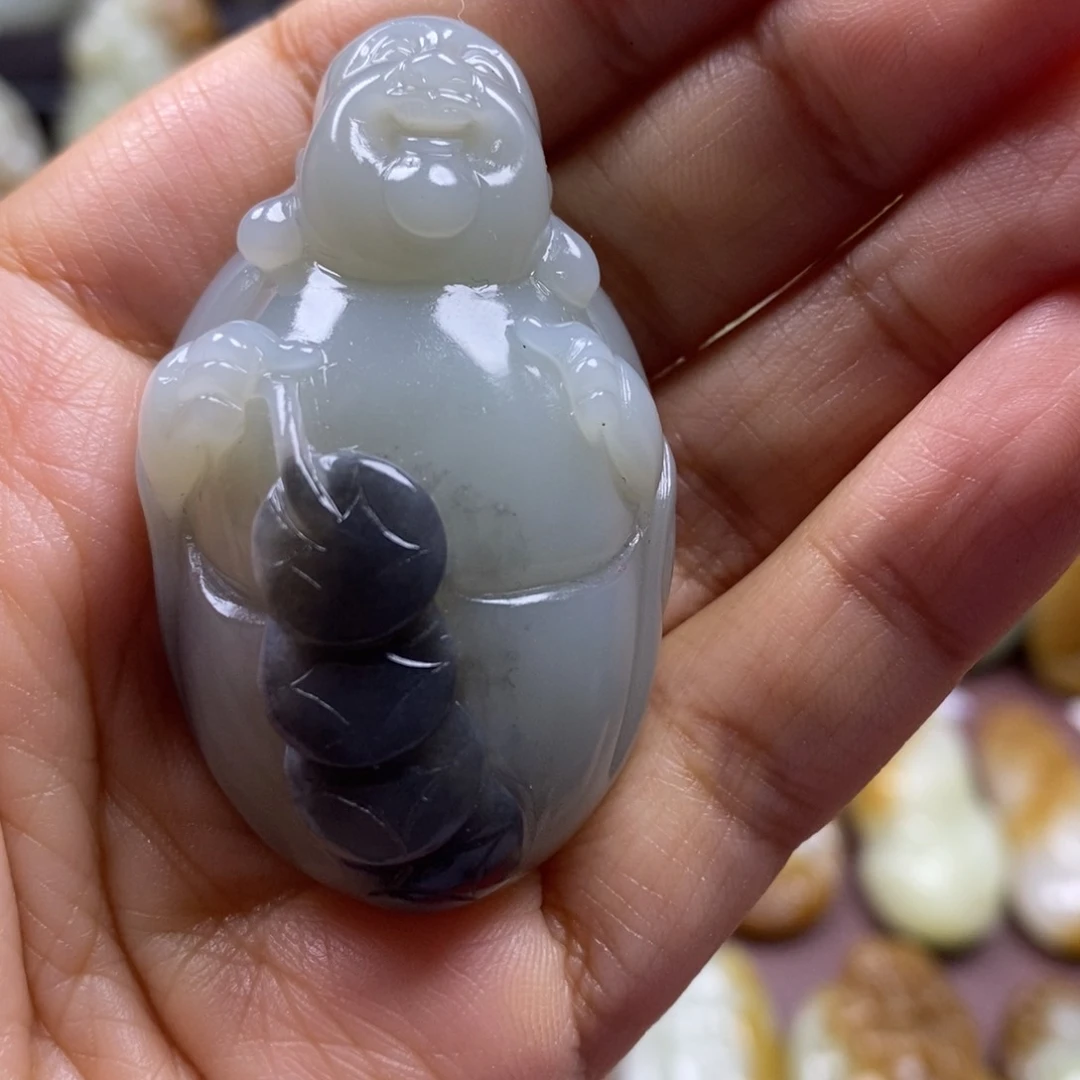 吊坠(不含链)未镶嵌和田玉（糖玉）