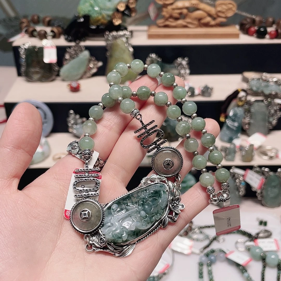 足银复古纯银项链