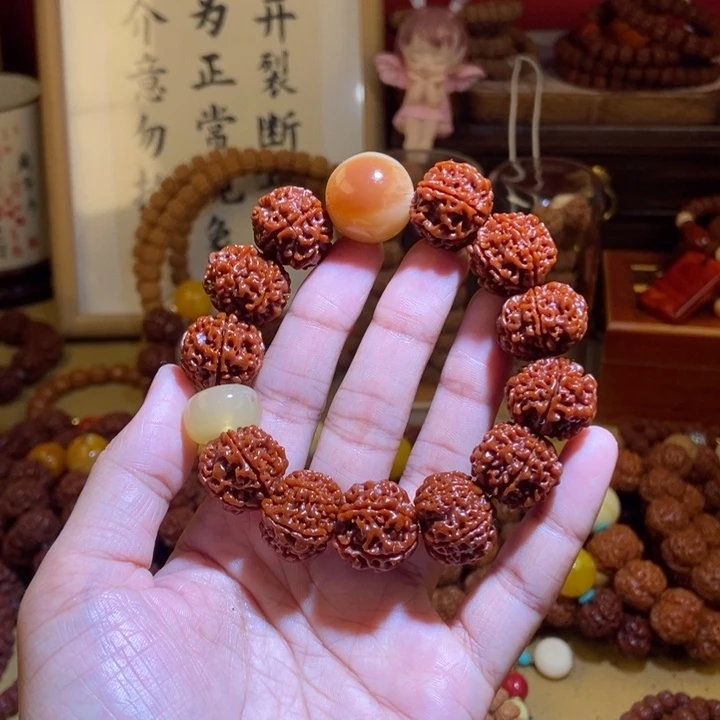 吊坠金刚菩提186玉化棕珠棕扣