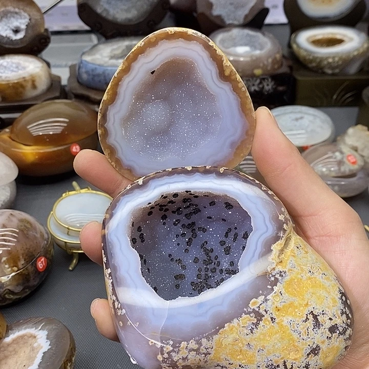 摆件未镶嵌紫晶聚宝盆