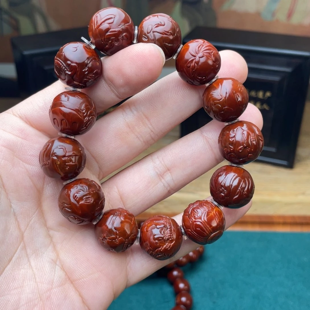 橄榄核手串彩**漠风景无相表弟回血